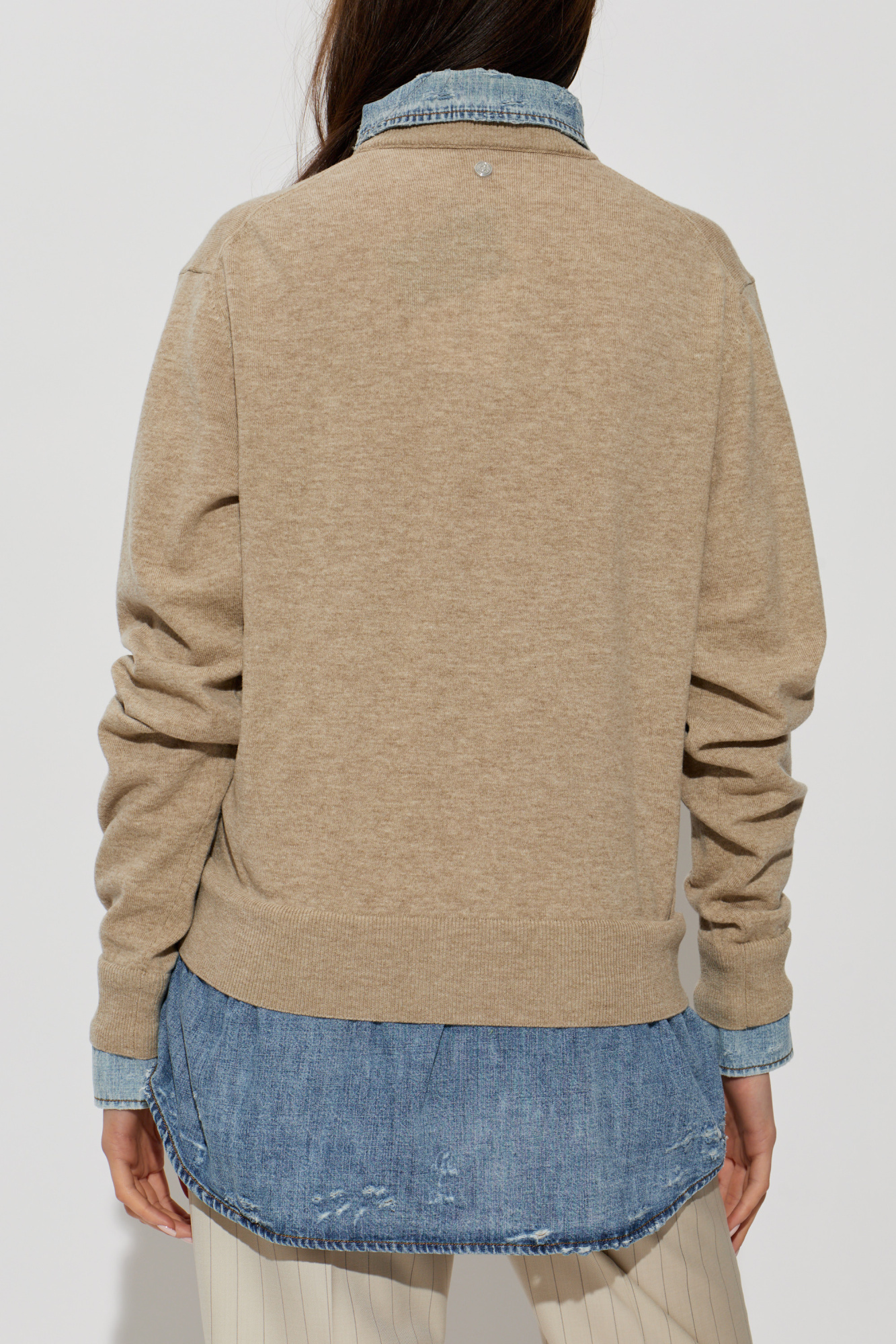 Acne Studios Sweater made of mixed fabrics | Women's | Vitkac